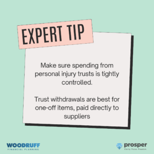 Expert tip avoid regular spending personal injury trust